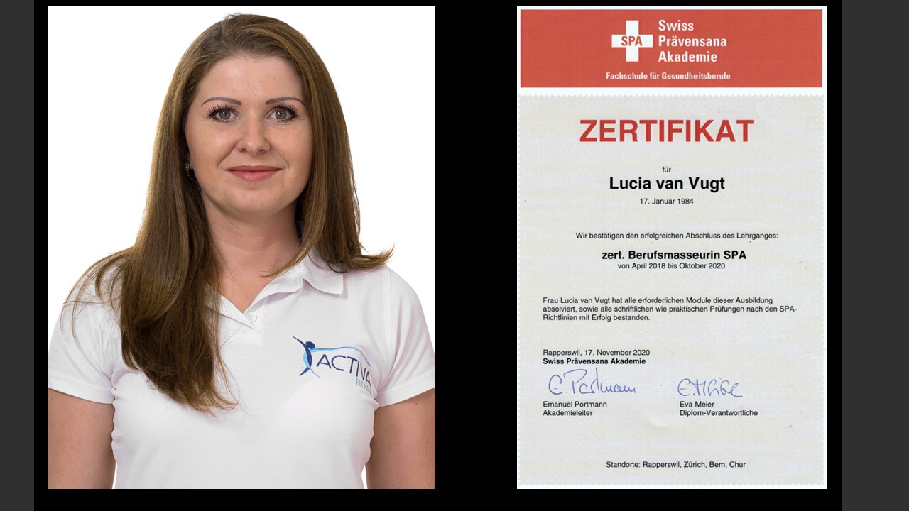Herzliche Gratulation Lucia van Vugt